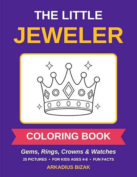 Cover of The Little Jeweler Coloring Book by Arkadius Bizak